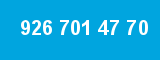 926 701 47 70 926 701 47 70